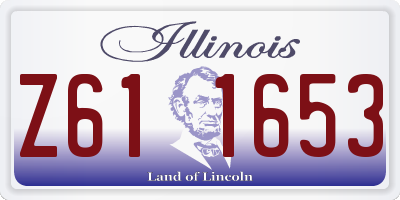 IL license plate Z611653