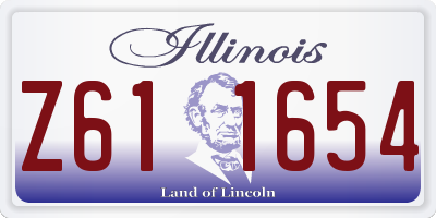 IL license plate Z611654