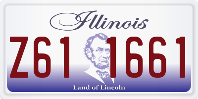 IL license plate Z611661