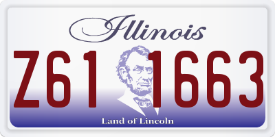 IL license plate Z611663