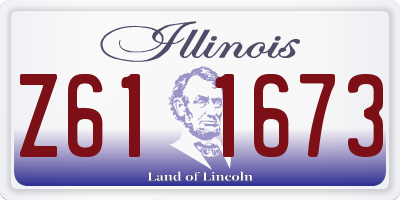 IL license plate Z611673