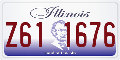 IL license plate Z611676