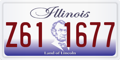 IL license plate Z611677