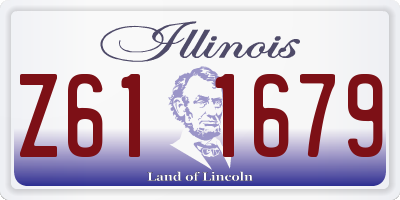 IL license plate Z611679