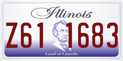 IL license plate Z611683