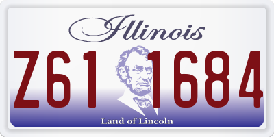 IL license plate Z611684