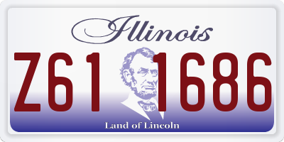 IL license plate Z611686