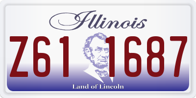 IL license plate Z611687