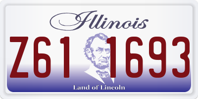 IL license plate Z611693