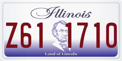 IL license plate Z611710