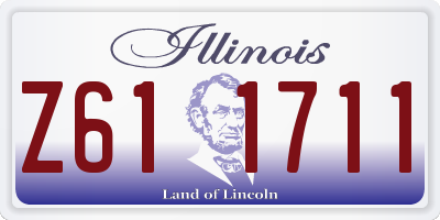 IL license plate Z611711