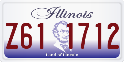 IL license plate Z611712