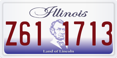 IL license plate Z611713