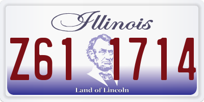 IL license plate Z611714