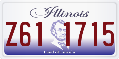 IL license plate Z611715