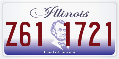 IL license plate Z611721