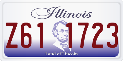 IL license plate Z611723