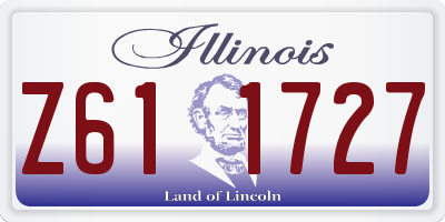 IL license plate Z611727