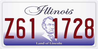 IL license plate Z611728