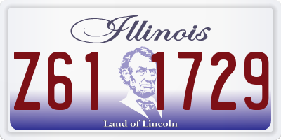 IL license plate Z611729