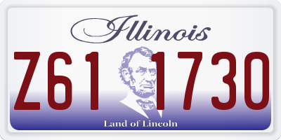 IL license plate Z611730