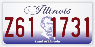 IL license plate Z611731