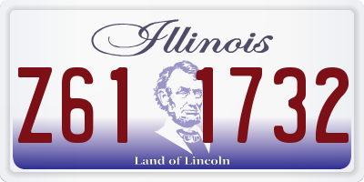 IL license plate Z611732
