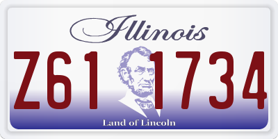IL license plate Z611734
