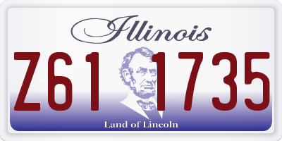 IL license plate Z611735