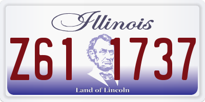 IL license plate Z611737