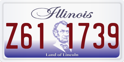 IL license plate Z611739