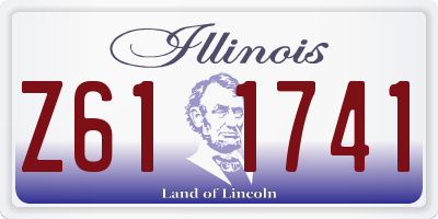 IL license plate Z611741