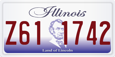 IL license plate Z611742