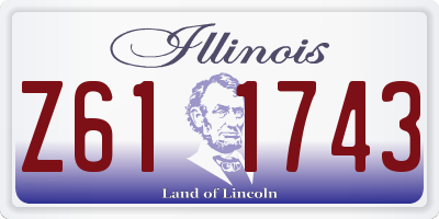 IL license plate Z611743