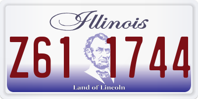 IL license plate Z611744