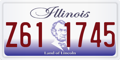 IL license plate Z611745