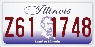 IL license plate Z611748