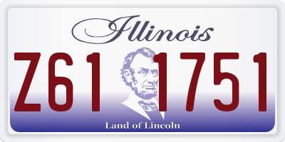 IL license plate Z611751