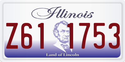 IL license plate Z611753