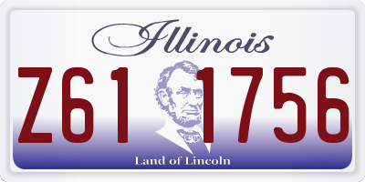IL license plate Z611756