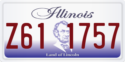 IL license plate Z611757