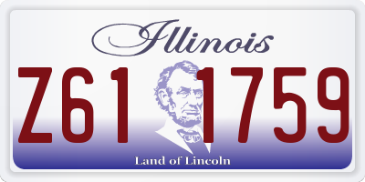 IL license plate Z611759