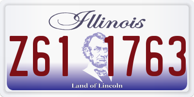 IL license plate Z611763