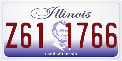 IL license plate Z611766