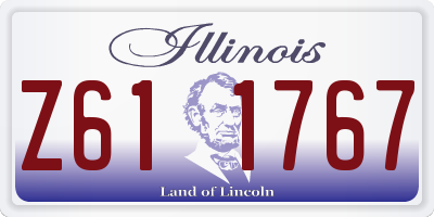 IL license plate Z611767
