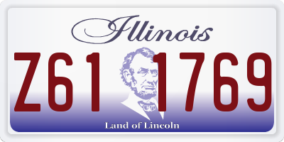 IL license plate Z611769
