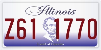 IL license plate Z611770
