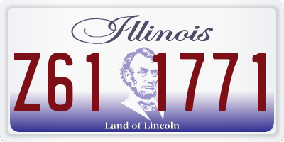 IL license plate Z611771