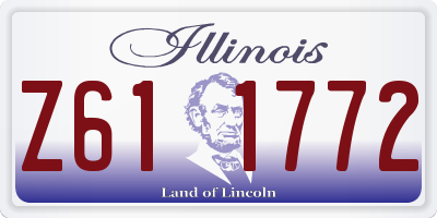 IL license plate Z611772