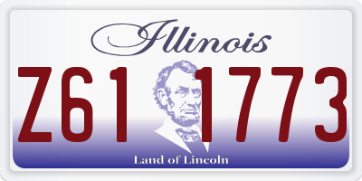 IL license plate Z611773